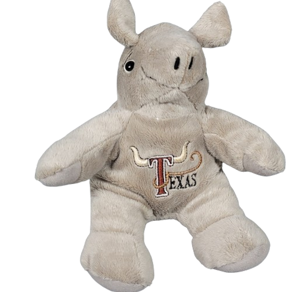 Souvies Texas Longhorns Armadillo Plush 7" Stuffed Animal UT NCAA Mascot Vintage